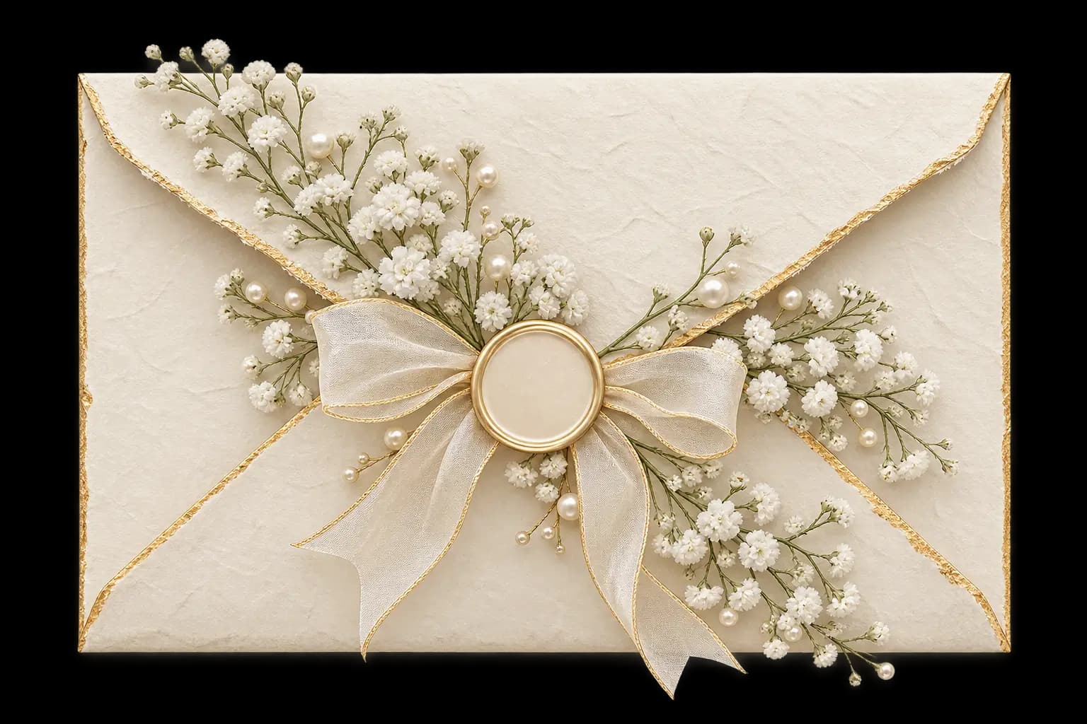 Baby's Breath Serenity invitation preview