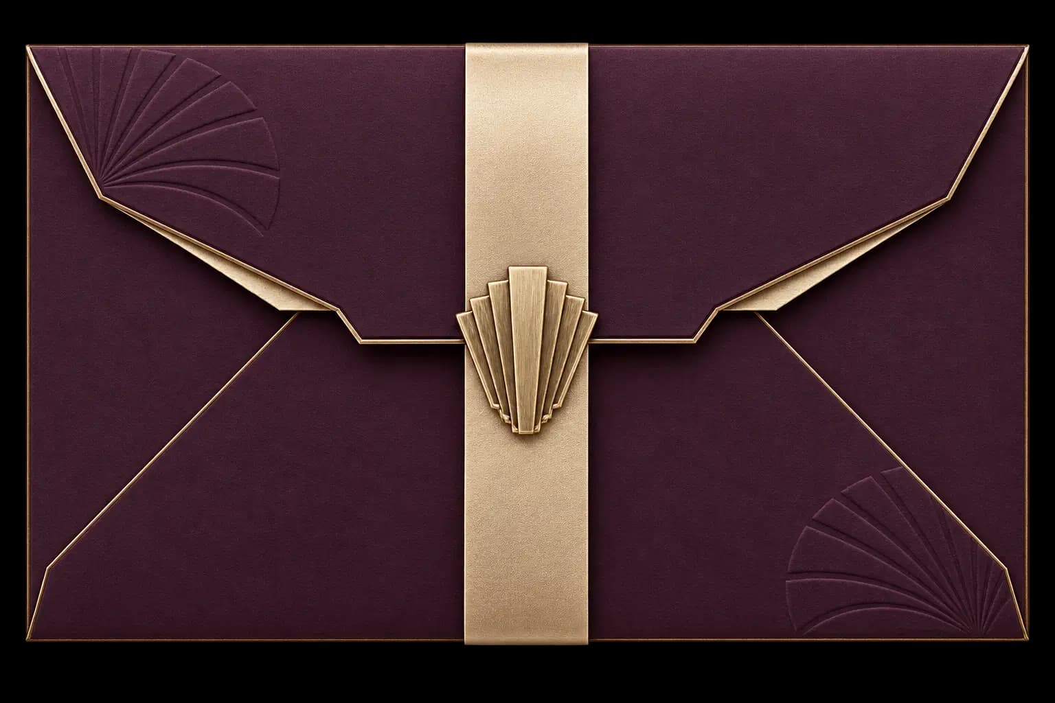 Burgundy Romance invitation preview