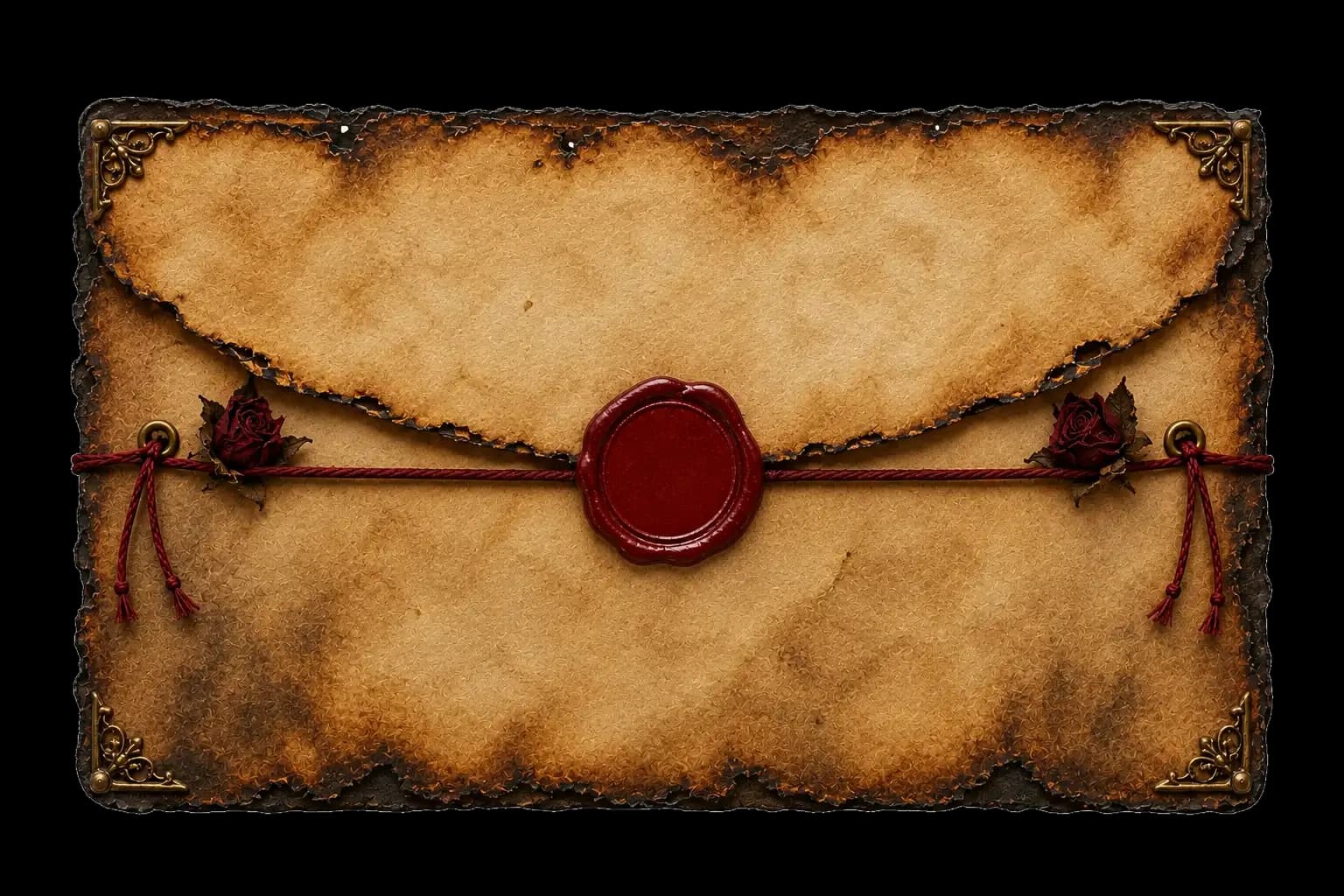Burnt Love Letters invitation preview