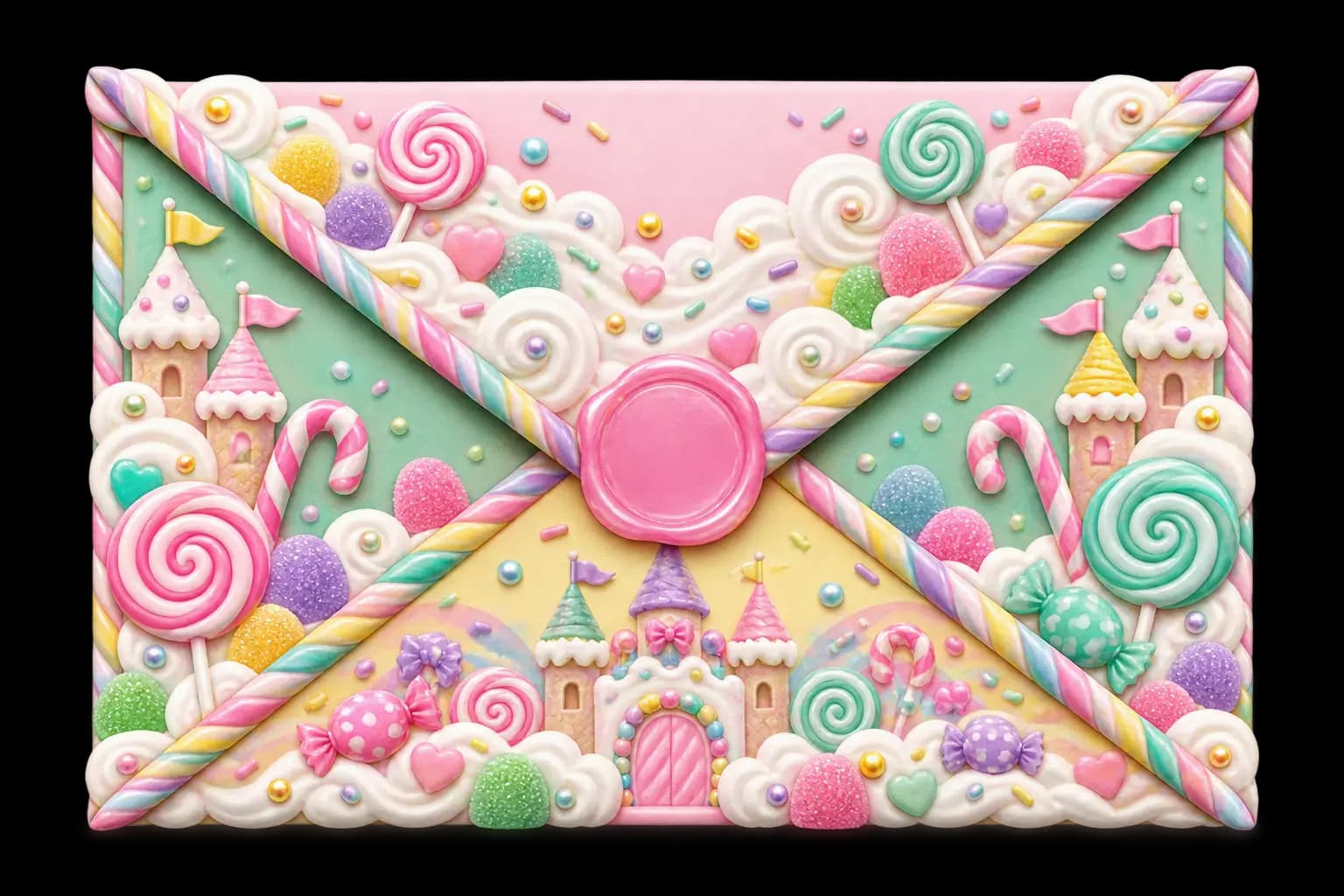 Candyland Birthday Party invitation preview