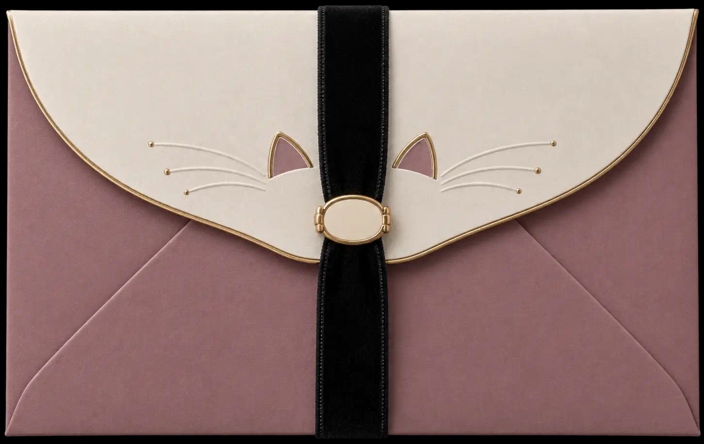 Cat Frame Chic invitation preview