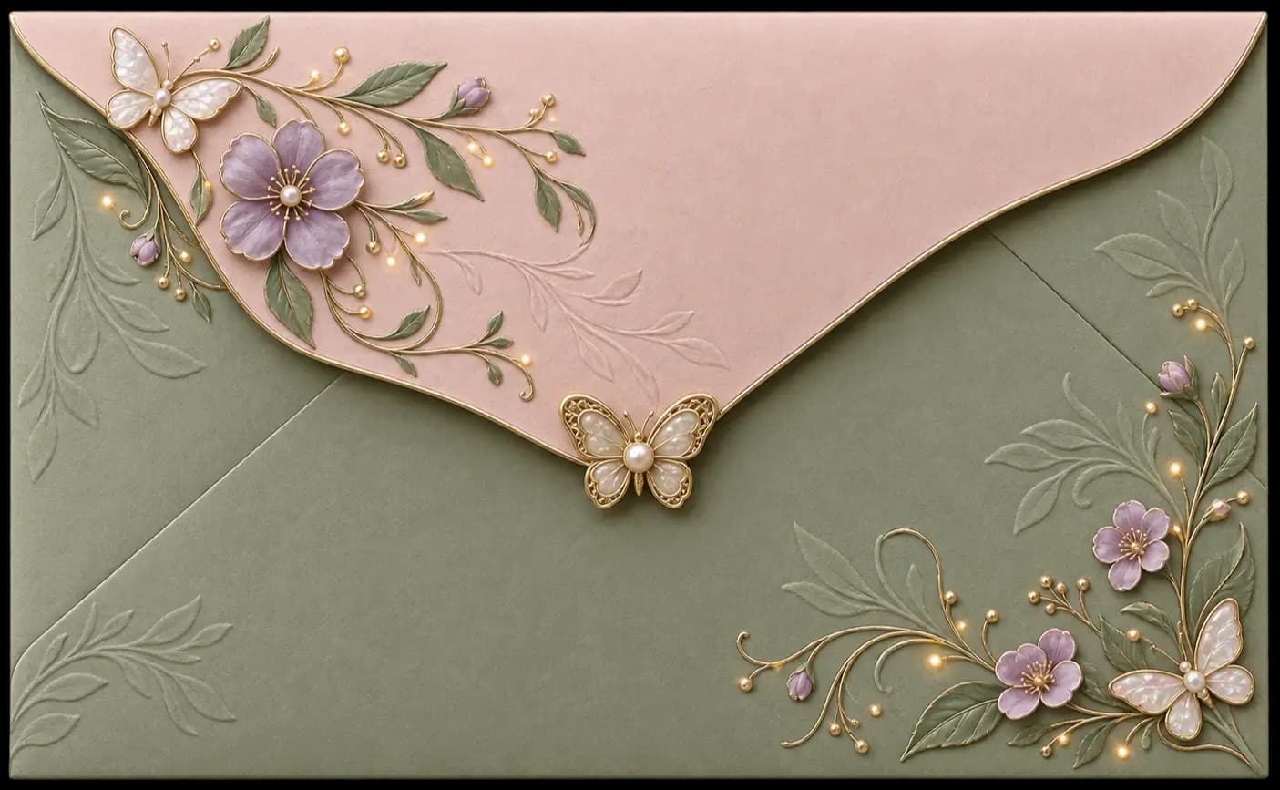 Enchanted Garden Chic invitation preview