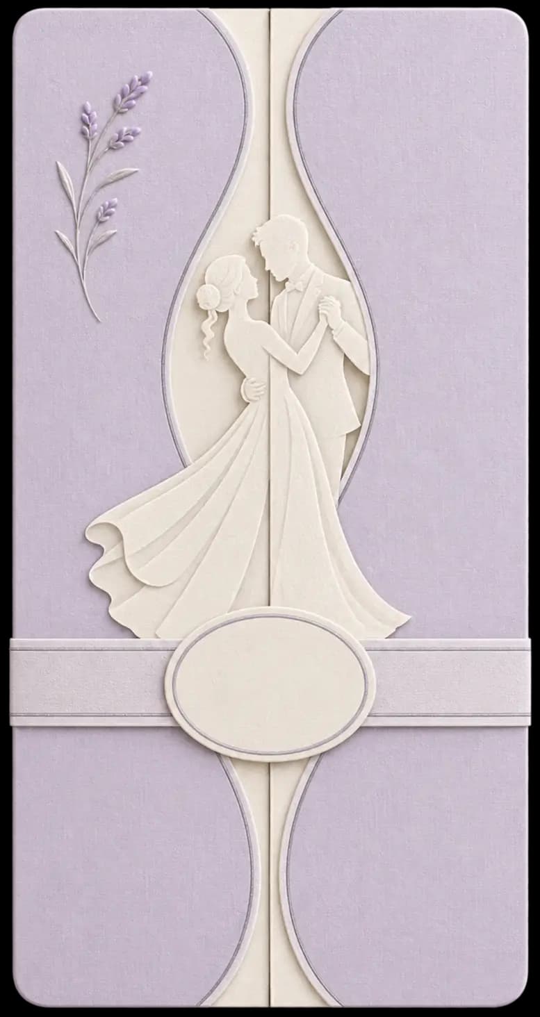 Light Lavender Minimal invitation preview