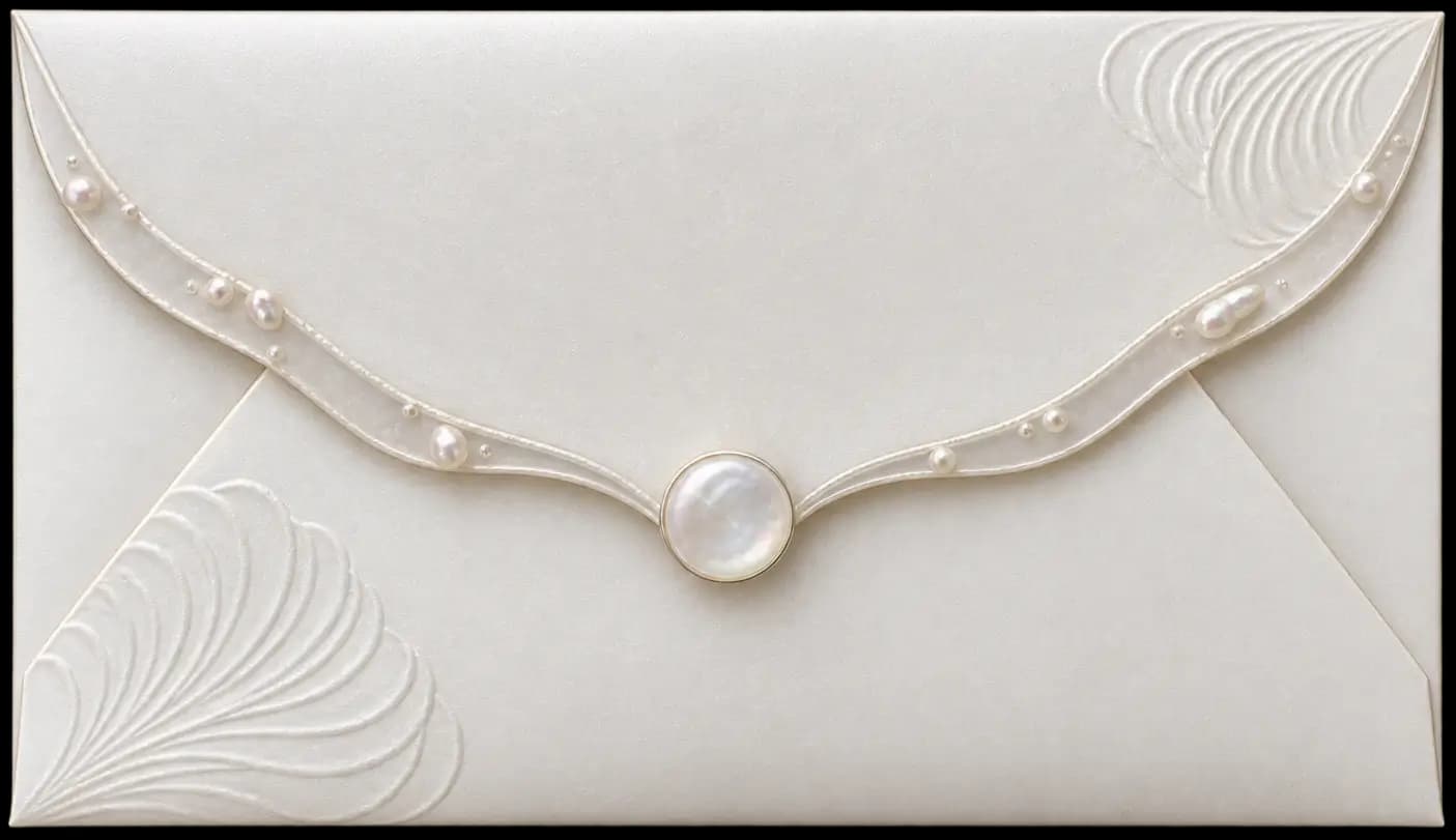 Opalescent Pearl invitation preview