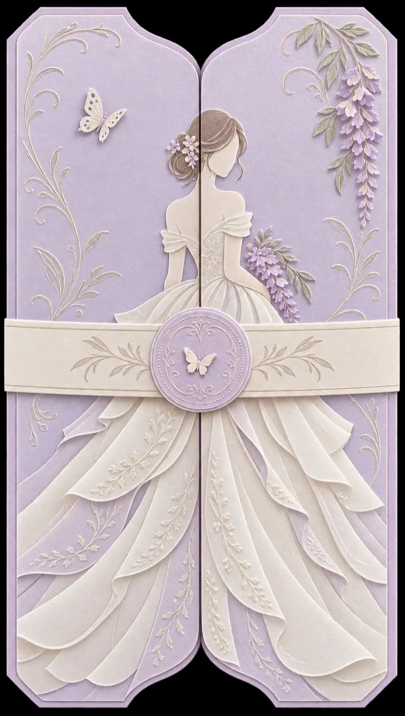 Purple Lover Princess invitation preview