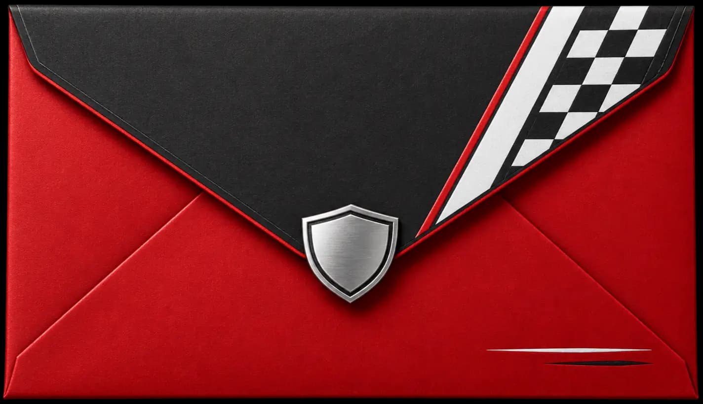Racing Minimalist invitation preview