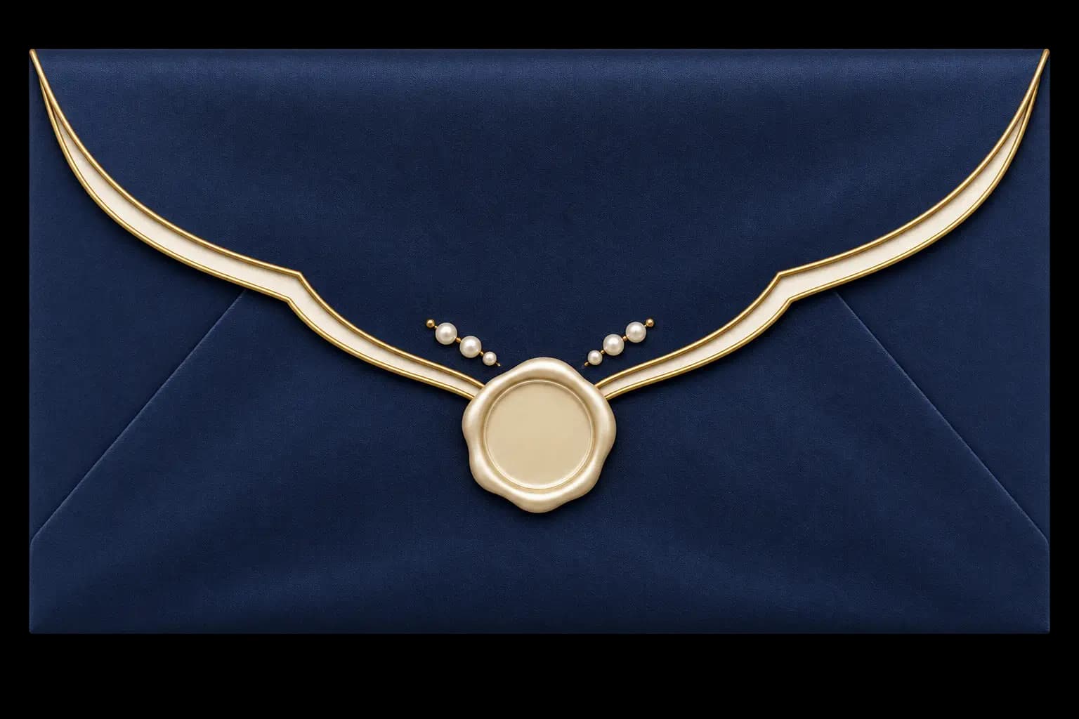 Royal Blue Pearl invitation preview