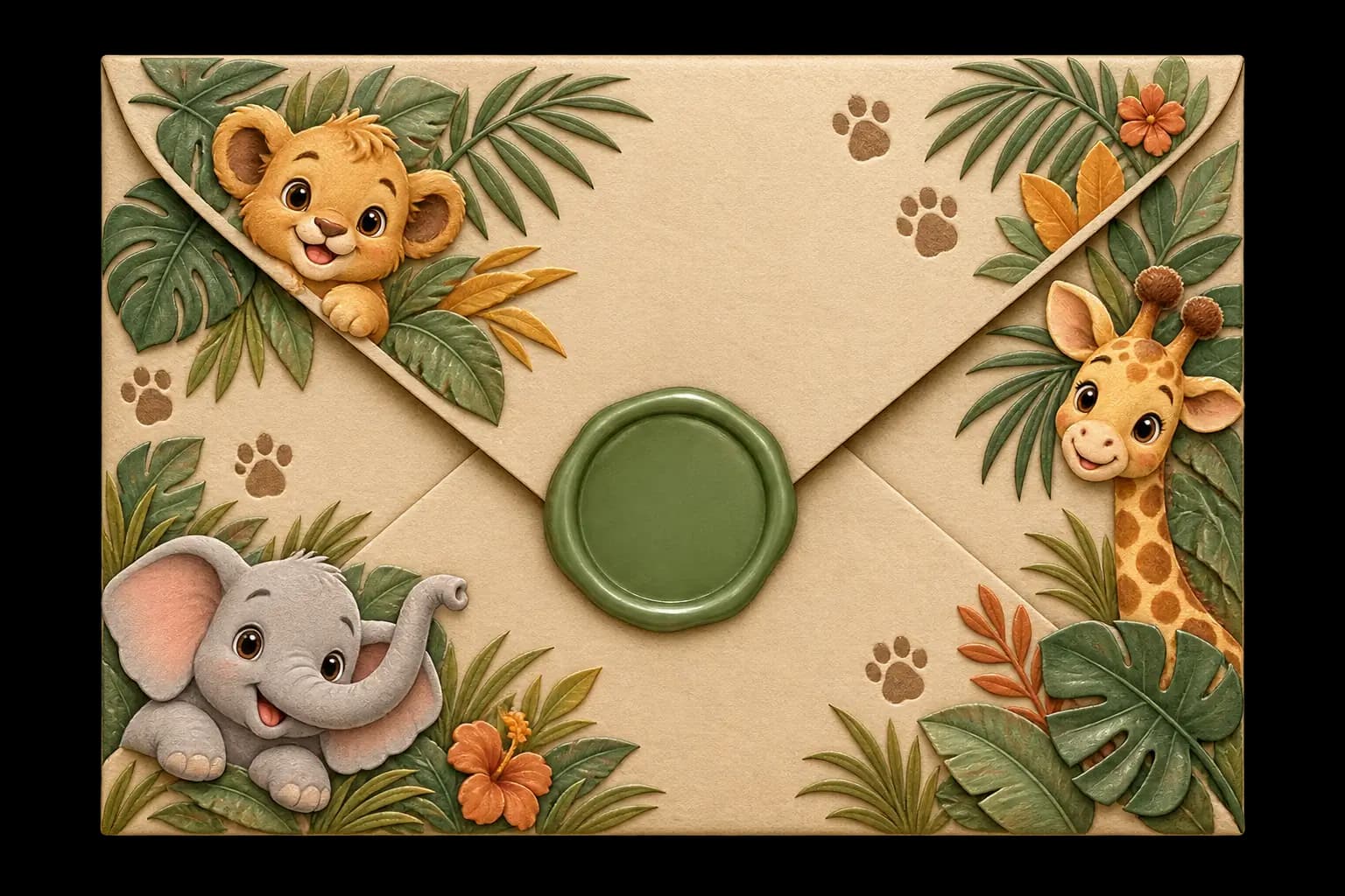 Safari Adventure invitation preview