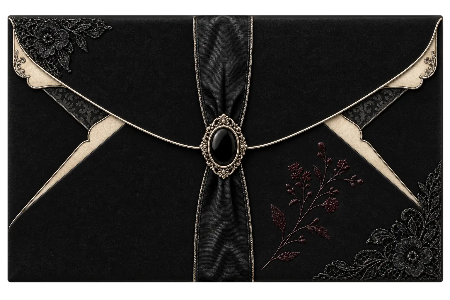 Victorian Dark Romance invitation preview